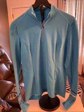 GORE-TEX Light Blue Quarter-Zip Pullover (0050)